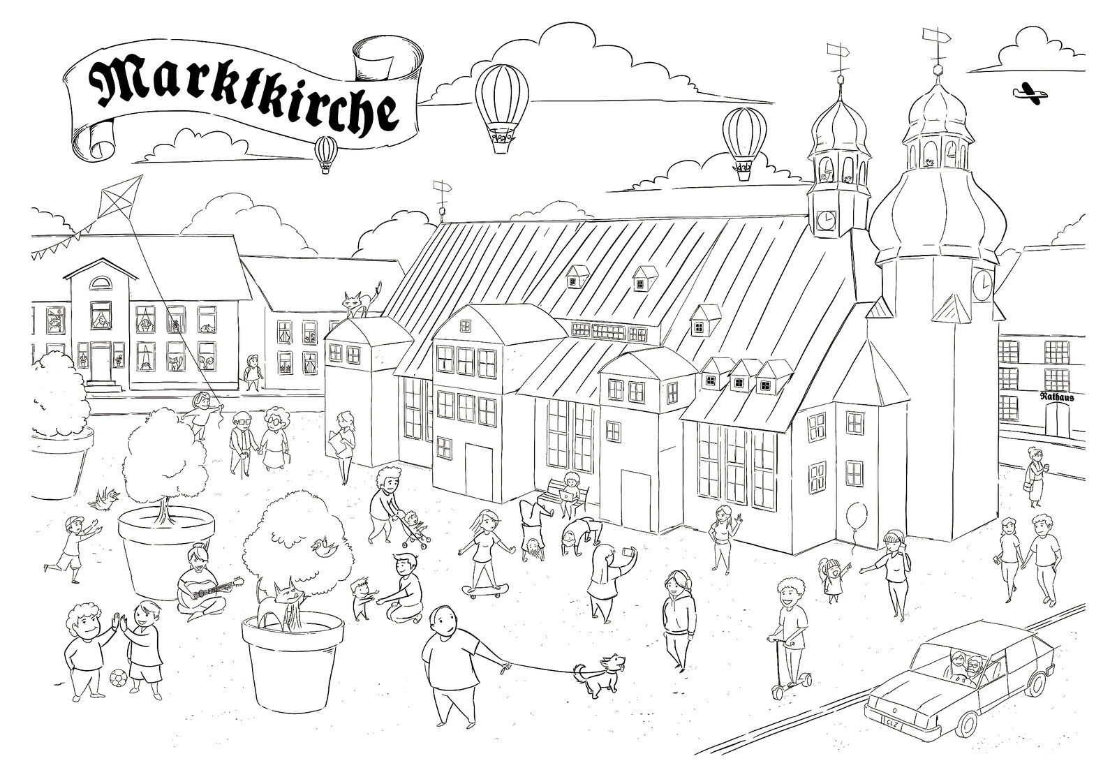 Marktkirche Ausmalmotiv